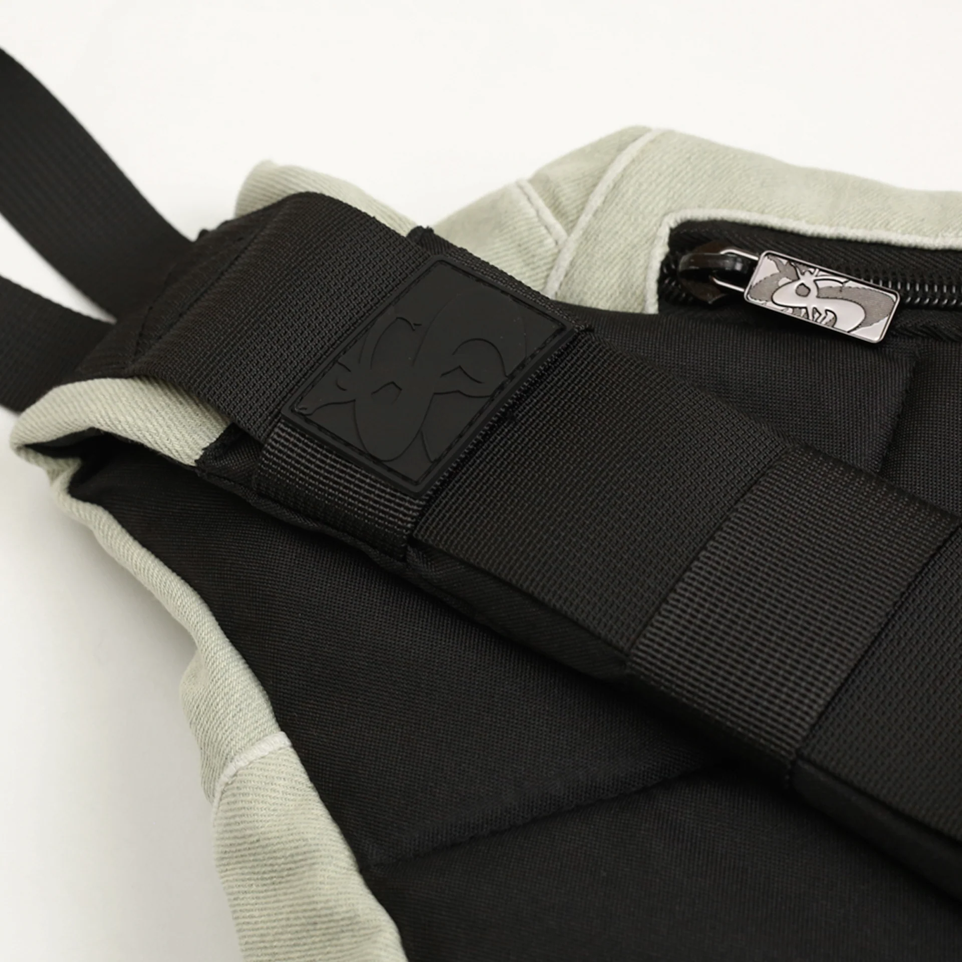 Denim Sling Back Pack (White) - Image 3