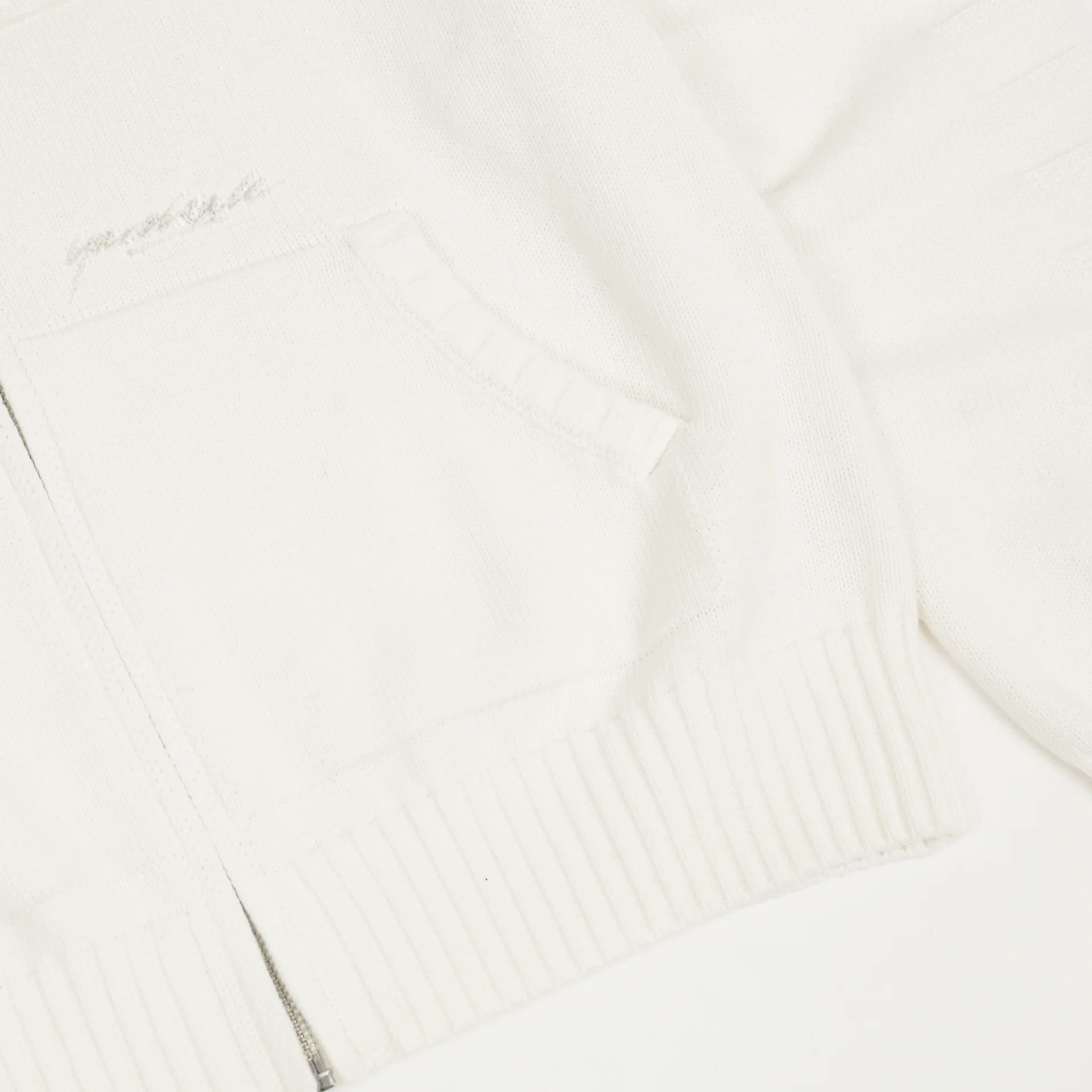 Faldo Knitted Full-Zip (Cream) - Image 3