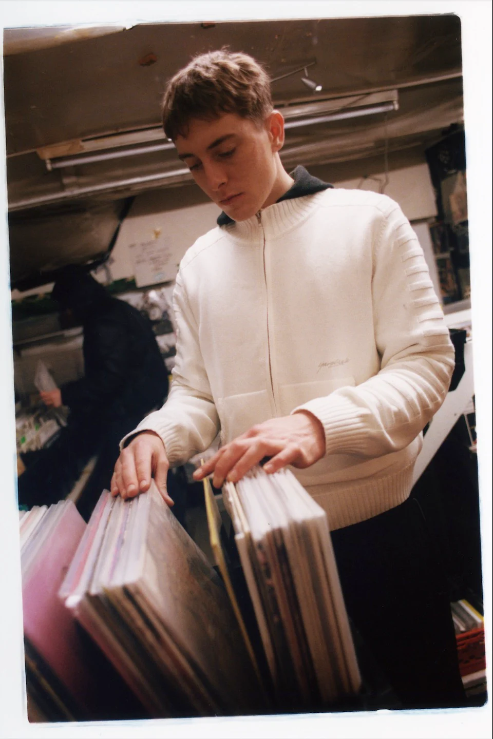 Faldo Knitted Full-Zip (Cream) - Image 4