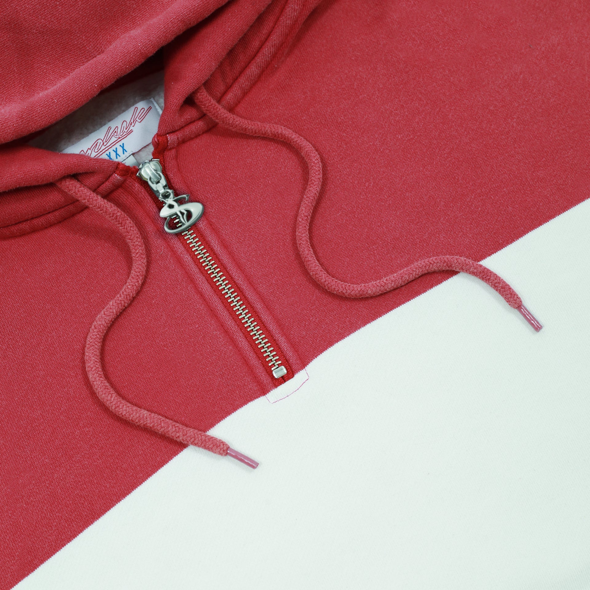 Phantasy Quarterzip Hood (Red/White/Navy) - Image 3